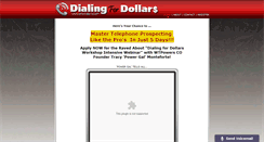 Desktop Screenshot of getdialingfordollars.com